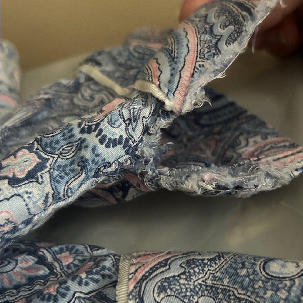 Ralph Lauren PJs Blue and Pink Paisley Pajama Set - Picture 6 of 11